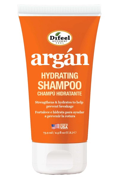 difeel argan hydrating shampoo 2.5oz
