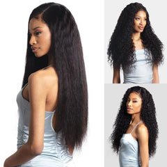 Shake-N-Go Virgin Remy Hair Weave Glossy 3 Bundles Wet N Wavy Deep Wave