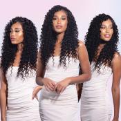 Shake-N-Go Virgin Remy Hair Weave Glossy 3 Bundles Deep Wave