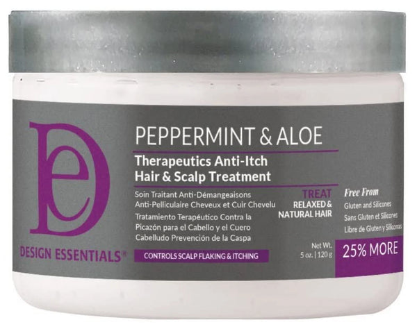 Design Essentials Peppermint & Aloe Therapeutics Anti-Itch Hair + Scalp Treatment
