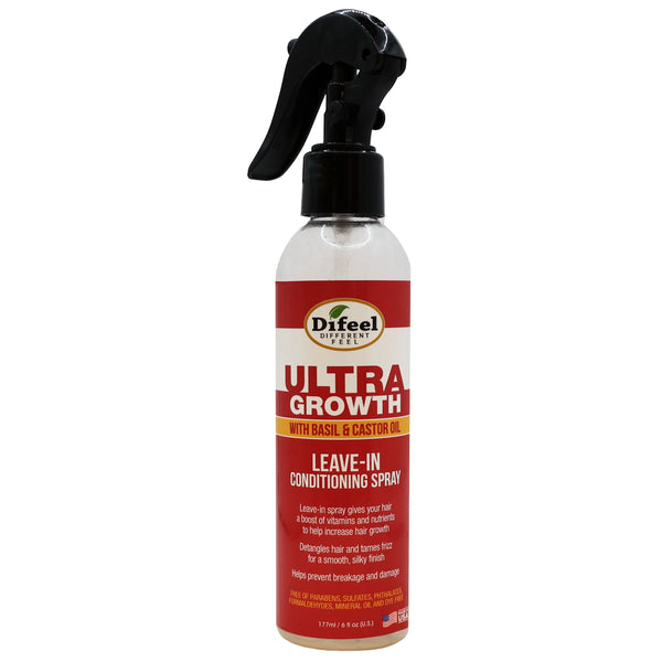 difeel ultra growth leave in conditioner spray with basil and castor