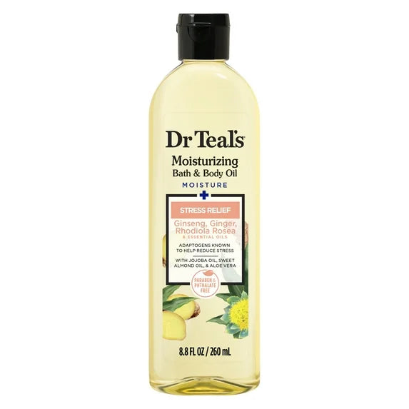 Dr Teal's Moisturizing Bath & Body Oil  -- 8.8 fl oz — product view