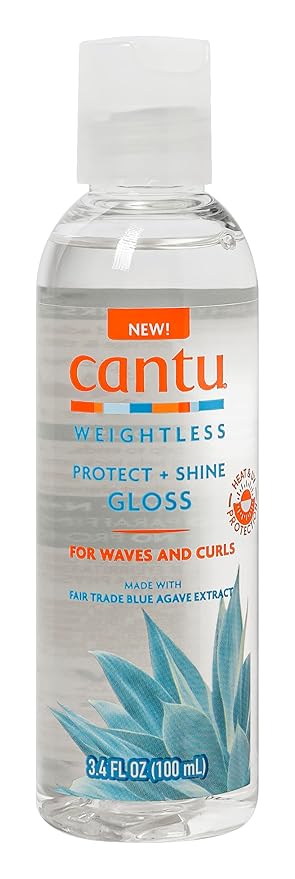 Cantu Weightless Protect + Shine Gloss, 3.4 Fl Oz (100ml