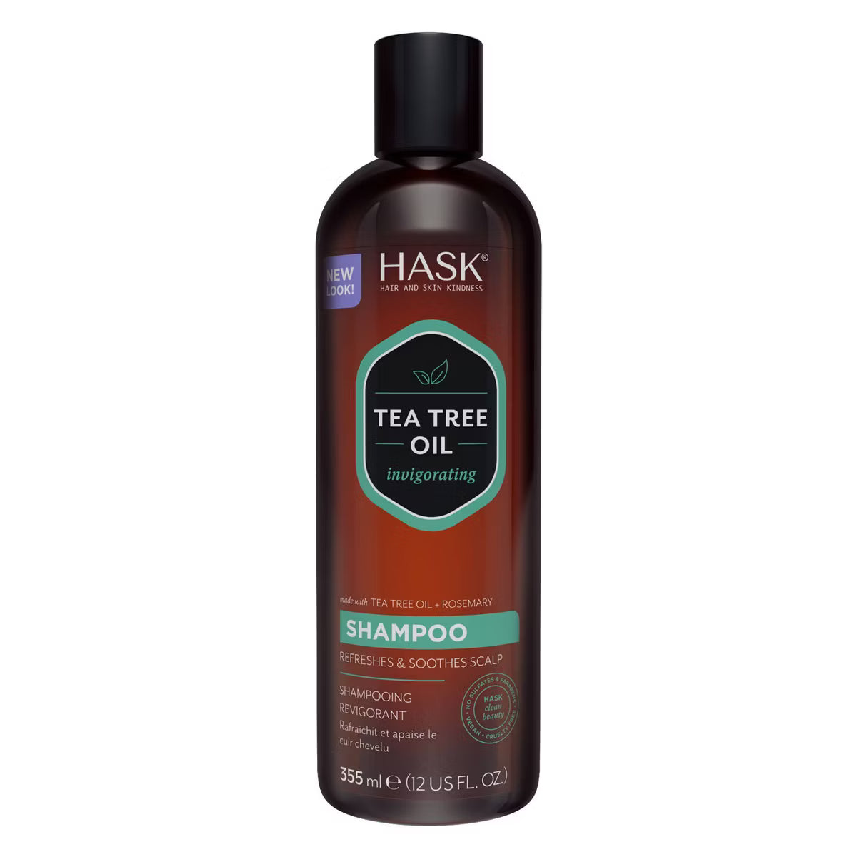 Hask Tea Tree & Rosemary Oil Scalp Care Shampoo - 12 fl oz