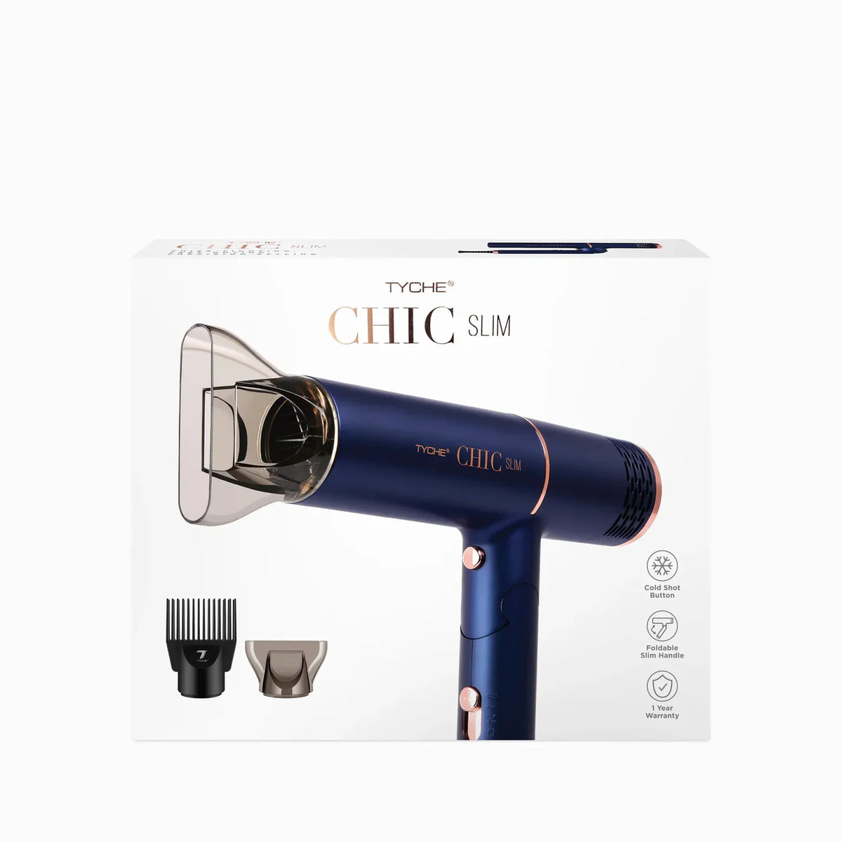 Tyche Chic Slim Foldable Hair Dryer