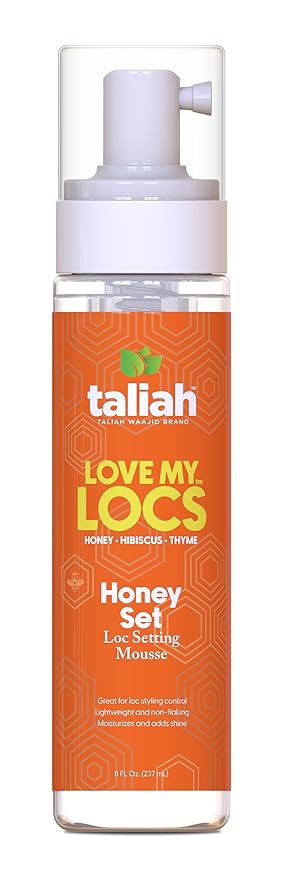 Taliah Waajid Love My Locs Honey Set Loc Hair Mousse 8oz
