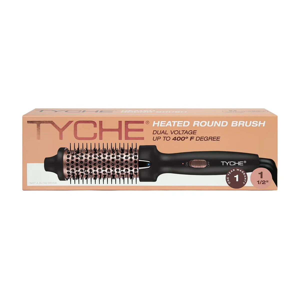 Tyche Heated Round Brush – 1½"