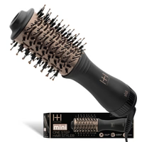 Hot & Hotter Mini One Step Hair Styler Dryer, 1 Count Heat Brush, Black & Rose Gold