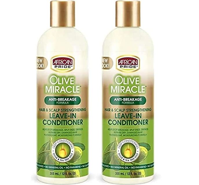 African Pride Olive Miracle Conditioner Leave In 12 Ounce