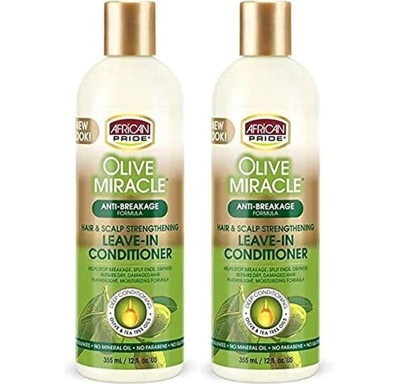 African Pride Olive Miracle Conditioner Leave In 12 Ounce