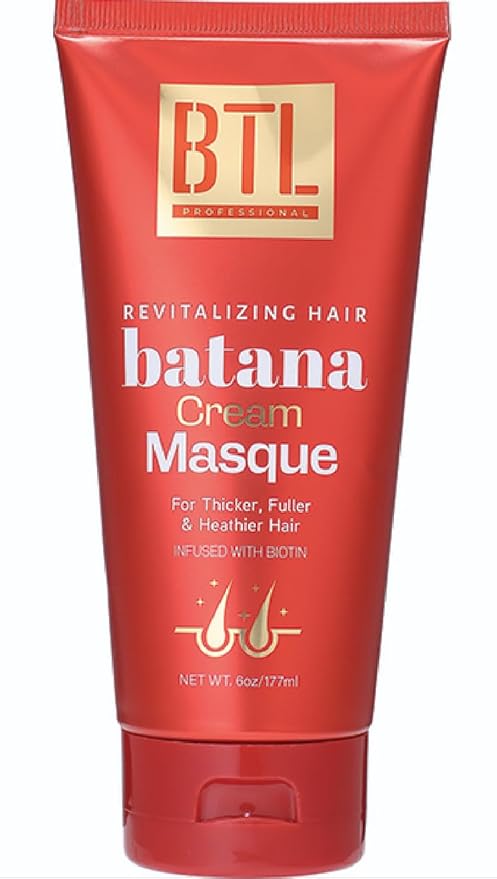 BTL Batana Cream Hair Masque | For Thicker, Fuller, & Healthier Hair | Infused with Biotin | 6oz
