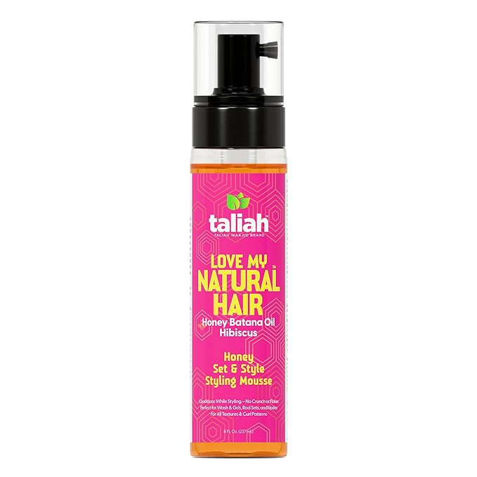 Taliah Waajid Love My Natural Hair Honey Set & Style Styling Mousse 8oz