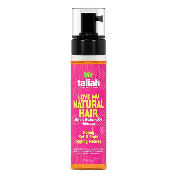 Taliah Waajid Love My Natural Hair Honey Set & Style Styling Mousse 8oz
