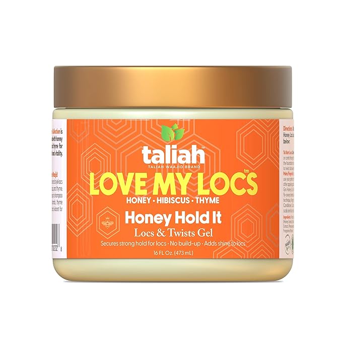 Taliah Waajid Love My Locs Honey Hold It Locs & Twists Gel - Hair Styling Gel for Textured Hair, 16oz