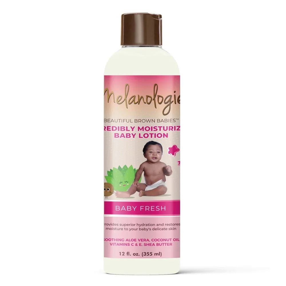 MELANOLOGIE INCREDIBLY MOISTURIZING BABY LOTION BABY FRESH 12OZ