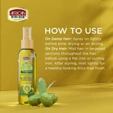 African Pride Olive Miracle Anti-Breakage Heat Protection Shine Mist, 4 Oz — product view