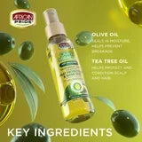African Pride Olive Miracle Anti-Breakage Heat Protection Shine Mist, 4 Oz