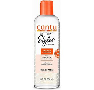 Cantu Protective Styles By Angela Hair Bath & Cleanser With Apple Cider Vinegar & Aloe, 10 Fl Oz