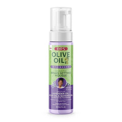 ORS Olive Oil Braidzone Braid Setting Mousse with Lavender, Acai & Batana Oil 7 Ounces