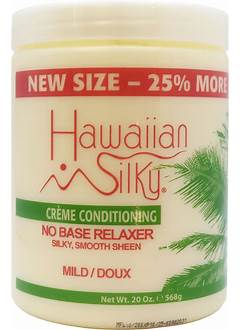 Hawaiian Silky Creme Hair Conditioning No Base Relaxer Mild 20 Oz.