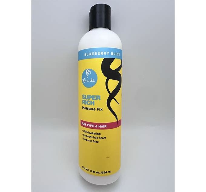 Curls Super Rich Moisture Fix Cream Blueberry Bliss 12 Fl Oz.