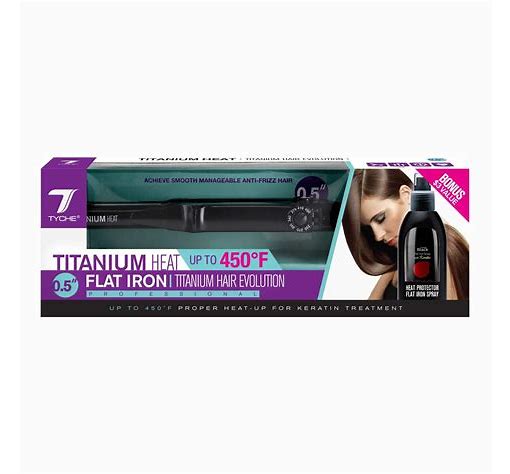 Tyche Titanium Heat 0.5" Flat Iron