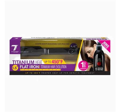 Tyche Titanium Heat 1.5" Flat Iron - Professional Series