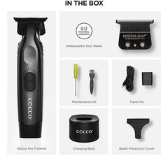 Cocco Veloce Pro Cordless Trimmer Digital Gap Ambassador DLC Blade Edger Black
