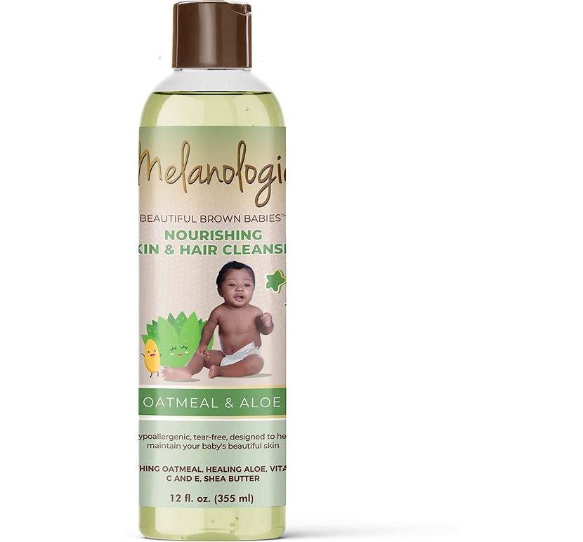 Melanologie Beautiful Brown Babies Nourishing Gentle Baby Skin And Hair Cleanser 12OZ