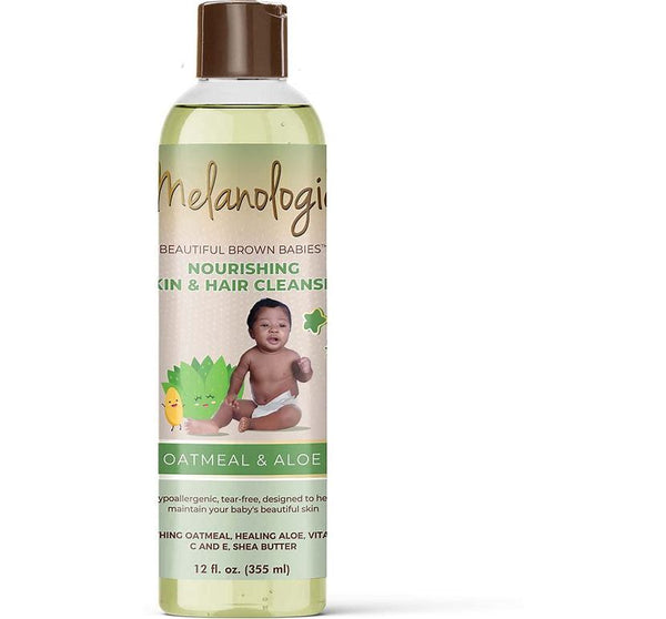 Melanologie Beautiful Brown Babies Nourishing Gentle Baby Skin And Hair Cleanser 12OZ