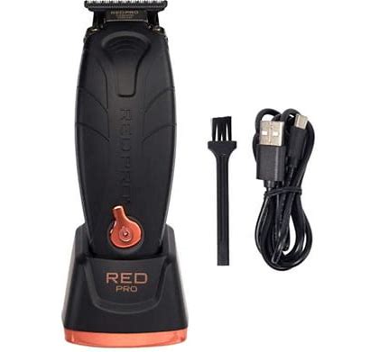 Red Pro Professional Cordless Hair Finishing Trimmer For Men