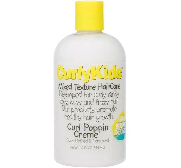 Curly Kids Curl Poppin Crème 12 Oz Mixed Texture Hair Car Define And Control