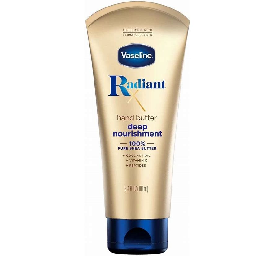 Vaseline Radiant X Deep Nourishment Hand Butter - 3.4Oz