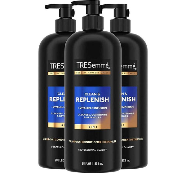 Tresemmé 3-In-1 Shampoo, Conditioner, & Detangler Clean & Replenish