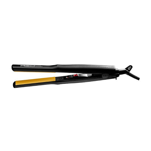 red by kiss Ceramic Tourmaline Flat Iron 1/2″ Eliminates Frizz and Preserves Hair Moisture