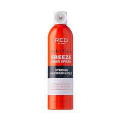 Red by Kiss Styler Fixer Freeze Hair Spray Strong Maximum Hold 2-In-1 Lace Glue and Styling