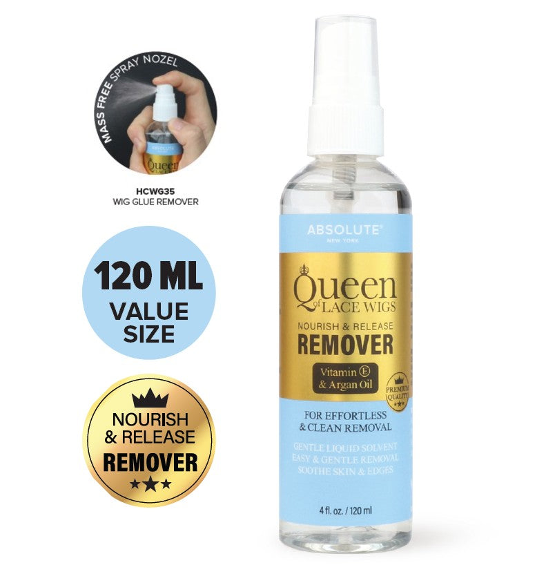 Queen Lace Bond Remover: Gentle & Fast-Acting Wig Glue Removal | Nourish & Release