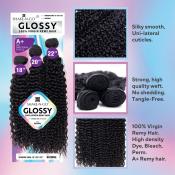 Shake-N-Go Virgin Remy Hair Weave Glossy 3 Bundles Spanish Curl — product view