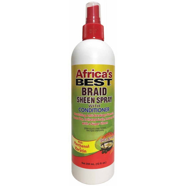 Africa's Best Braid Sheen Spray with Conditioner, 12 oz