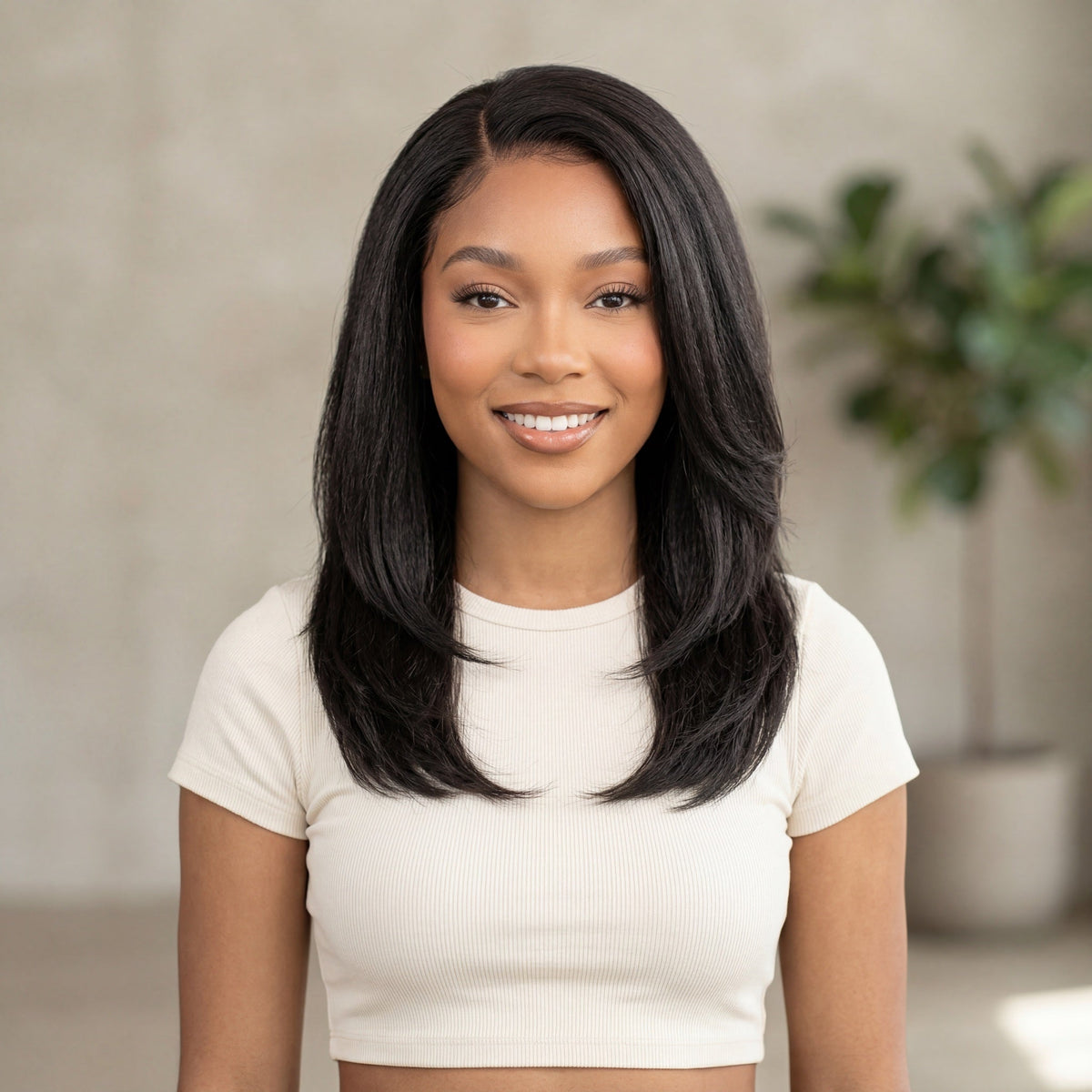 Girl Next Door - Synthetic Lace Side Part Wig