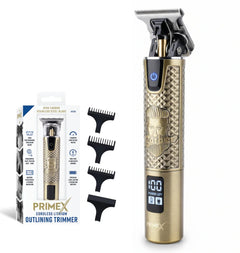 PrimeX Cordless Lithium Outlining Barber Trimmer Brass