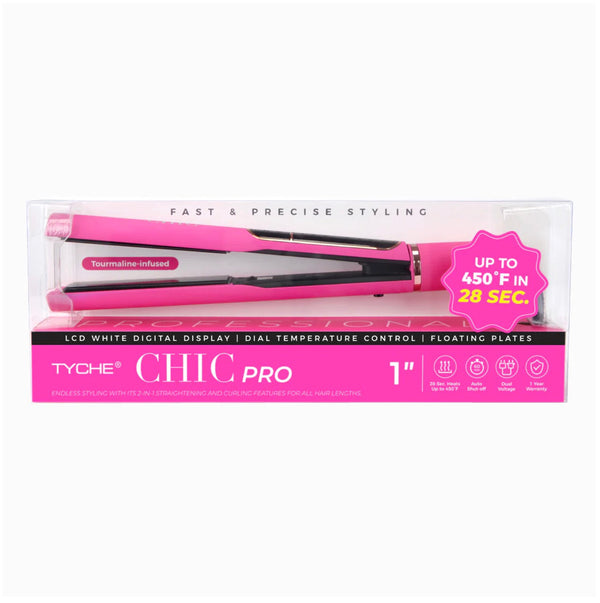 TYCHE CHIC Pro Flat Iron (Pink)
