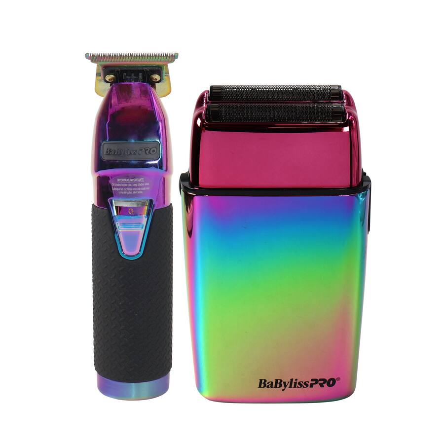 Babyliss - Pro LIMITEDFX Collection Limited Edition Trimmer and Double Foil Shaver #FXDUOFS2TRB - Irredescent