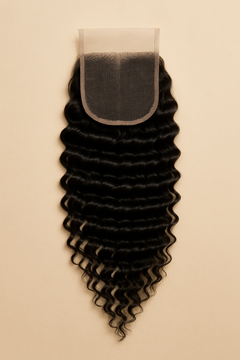Virgin Brazilian Deep Wave 4x4 Standard Lace Closure — packshot