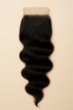 Virgin Peruvian Loose Wave 4x4 Standard Lace Closure — packshot
