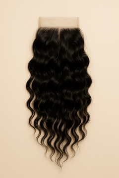 Virgin Peruvian Water Wave 4x4 Standard Lace Closure — packshot