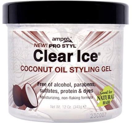 Ampro Pro Styl Clear Ice Coconut Oil Styling Gel 12Oz