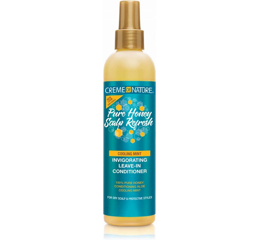 Creme Of Nature Pure Honey Scalp Refresh Cooling Mint Leave-In Conditioner 8 Fl