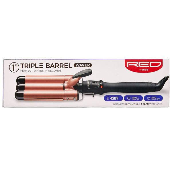 RED BY KISS TRIPLE BARREL WAVER