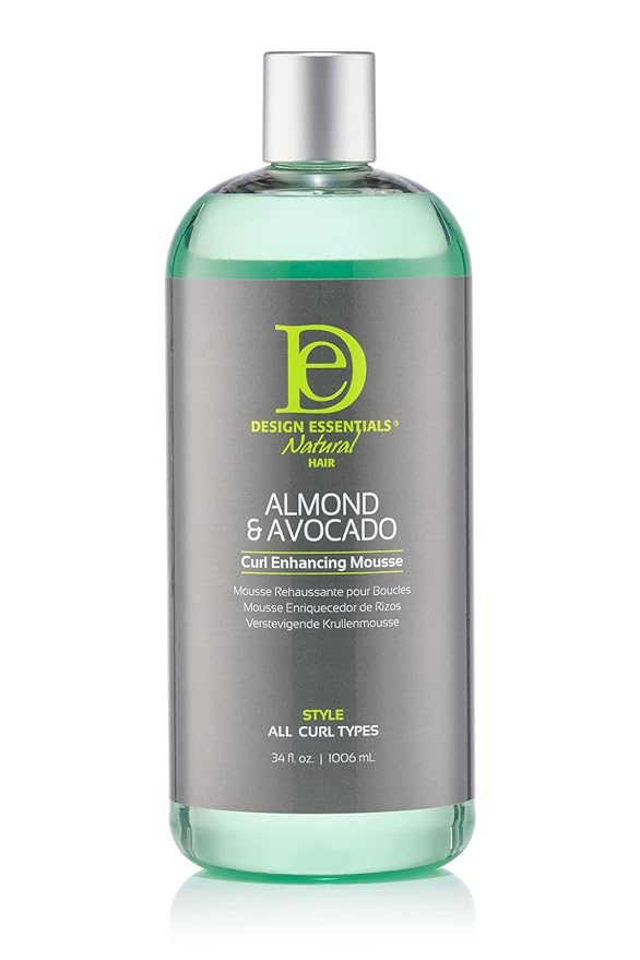 Design Essentials Natural Curl Enhancing Mousse REFILL, Best Value - Almond & Avocado Collection, 32 Oz
